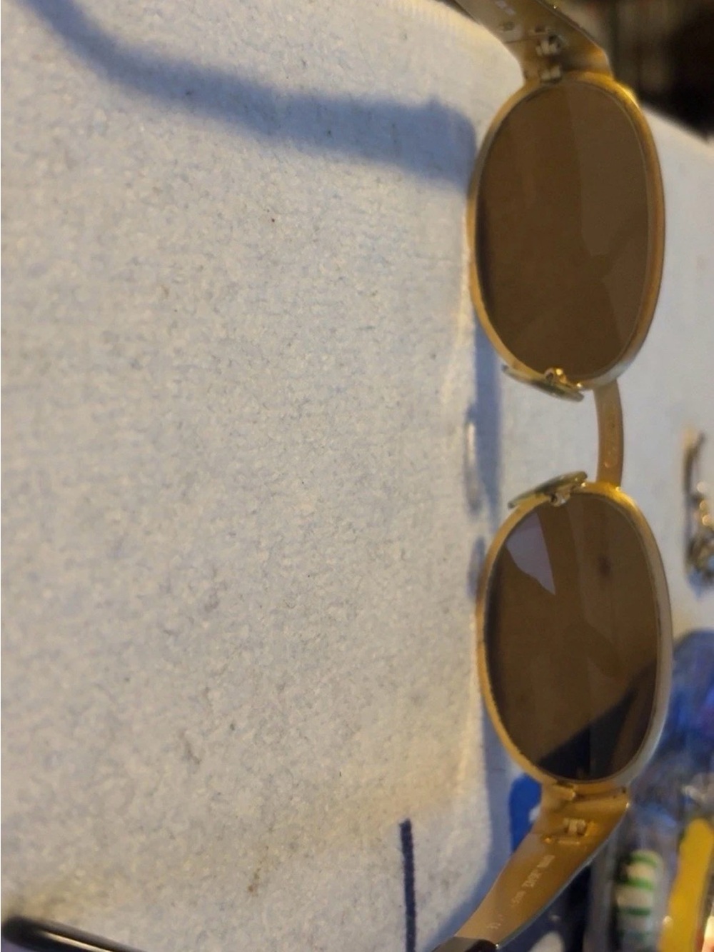 Versace Gold Frame Brown Lens Women's Sunglasses